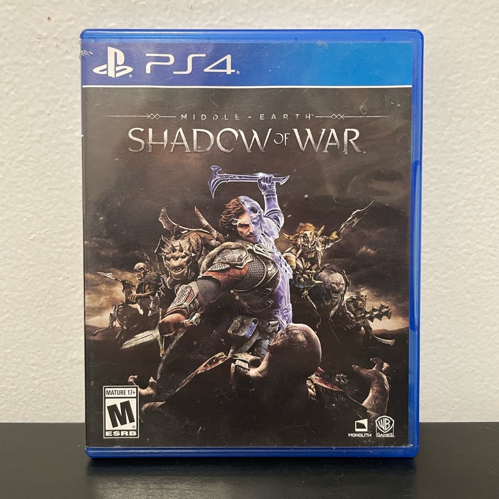 Middle Earth Shadow Of War PS4 PlayStation 4 CIB Complete Video Game LOTR 2017